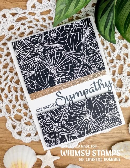 Sympathy Silhouette Clear Stamps - Whimsy Stamps