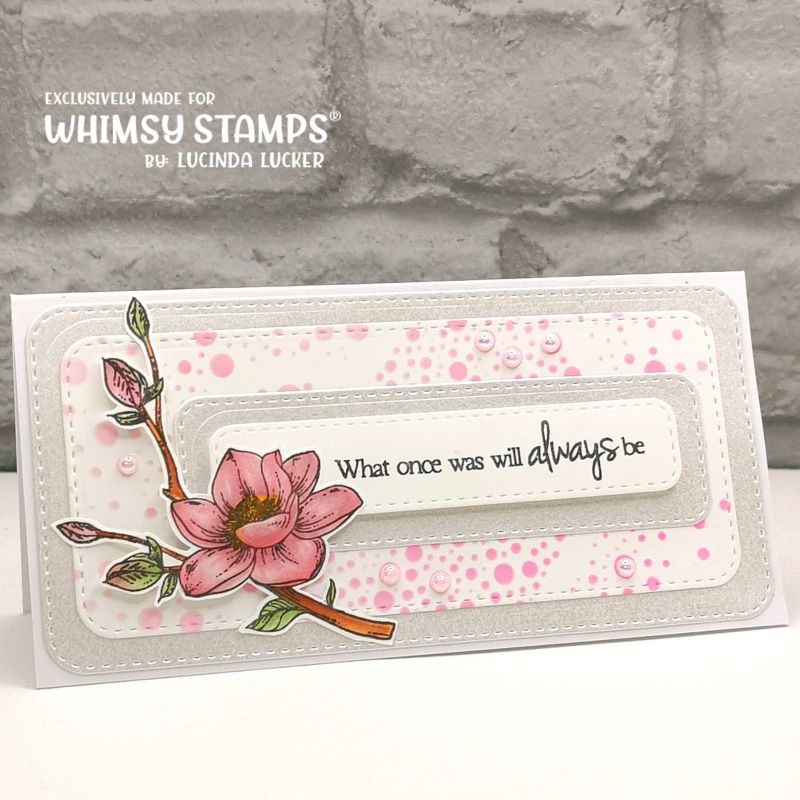 Sympathy So Deeply Sorry Clear Stamps - Whimsy Stamps