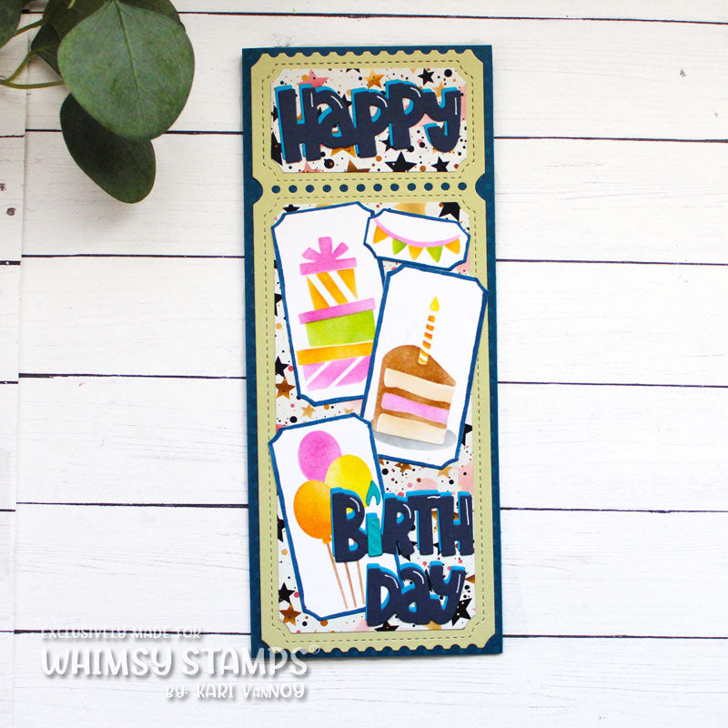 *NEW Birthday Wish Layering Stencil - Whimsy Stamps