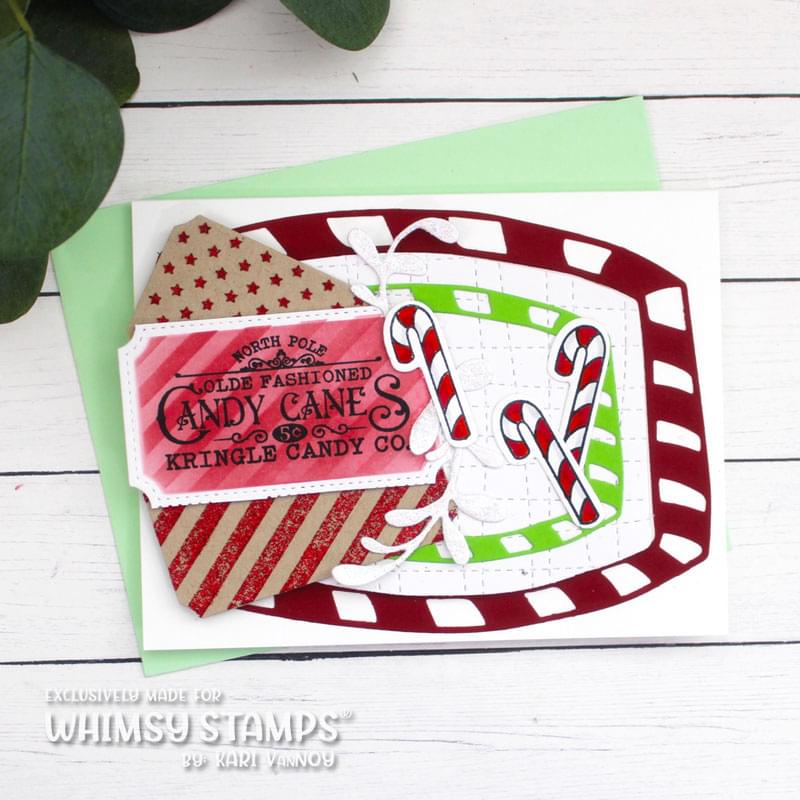 Terrific Tickets Shadows and Patterns Layering Stencil - Whimsy Stamps