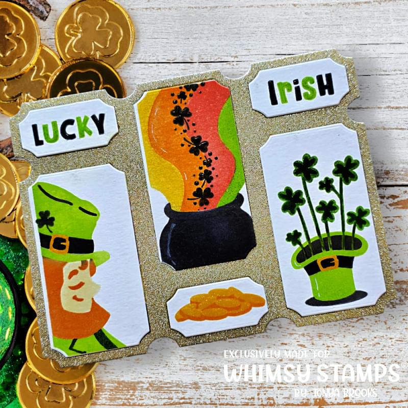 *NEW Terrific Tickets St. Patrick's Day Layering Stencil - Whimsy Stamps