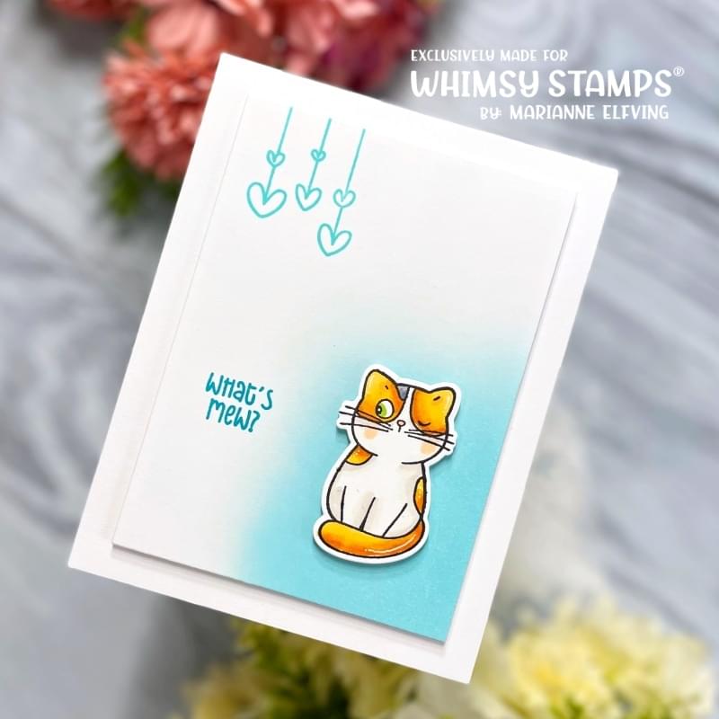 Thinking of Mew Clear Stamps - Whimsy Stamps