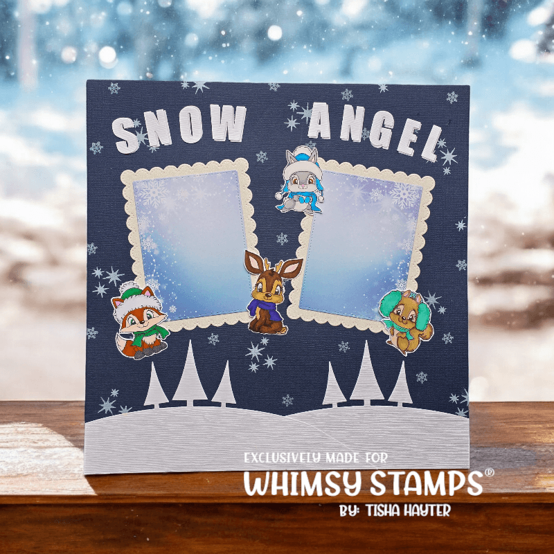 Three Trees Border Die - Whimsy Stamps