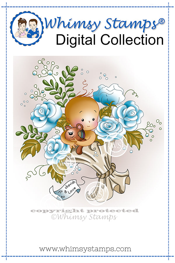 To Cherish - Digital Stamp - Whimsy Stamps