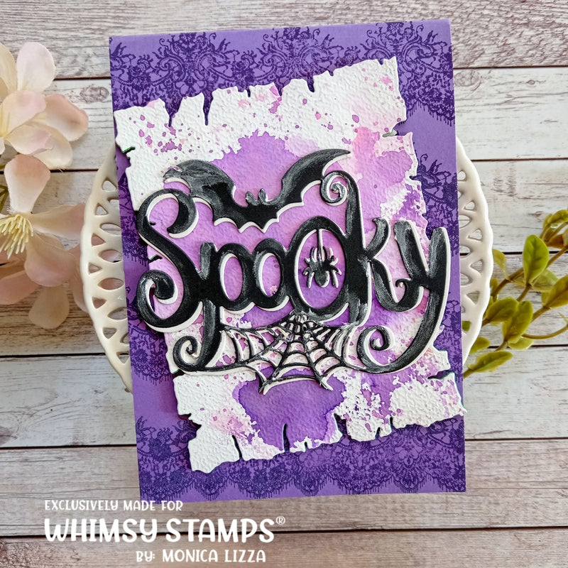 Exquisite Lace Rubber Cling Stamp - Whimsy Stamps