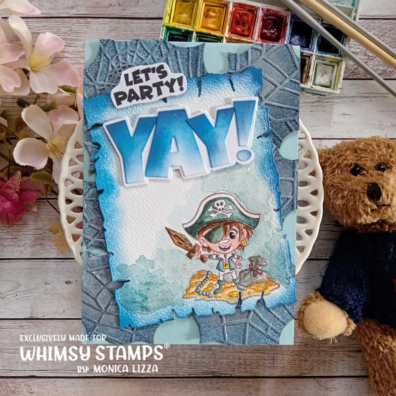 Pirate Party Clear Stamps - Whimsy Stamps
