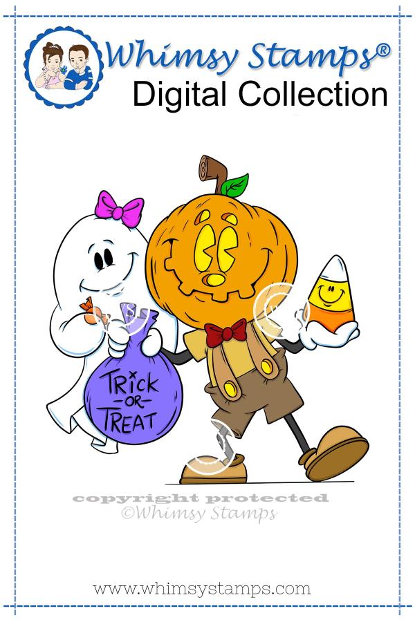 Trick or Treat Jack - Digital Stamp