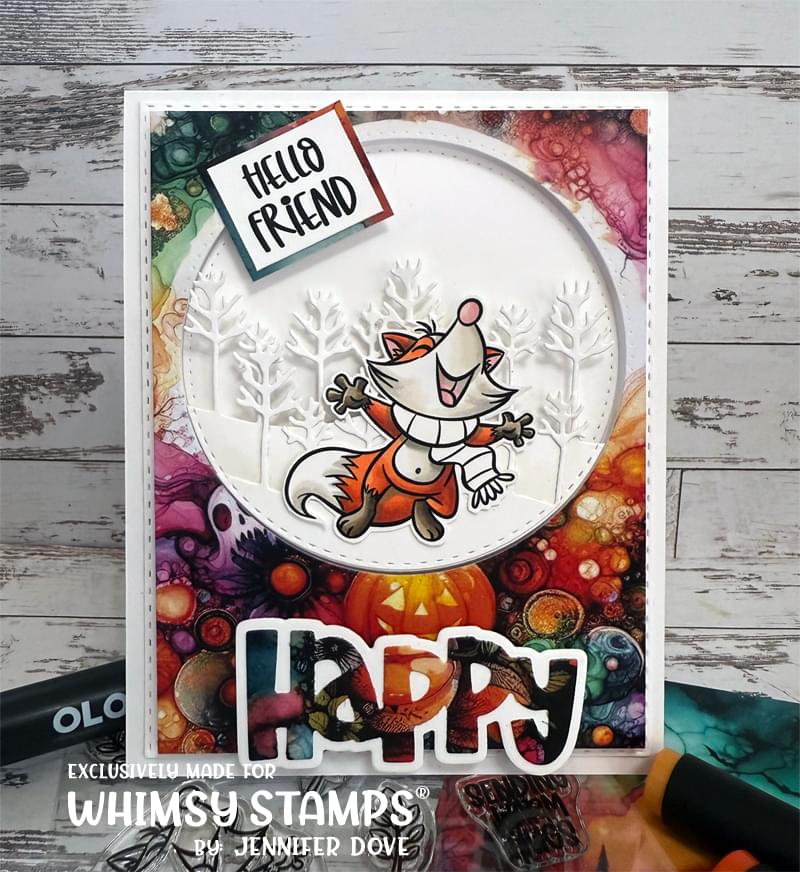 *NEW Warm Hugs in Fall Clear Stamps - Whimsy Stamps