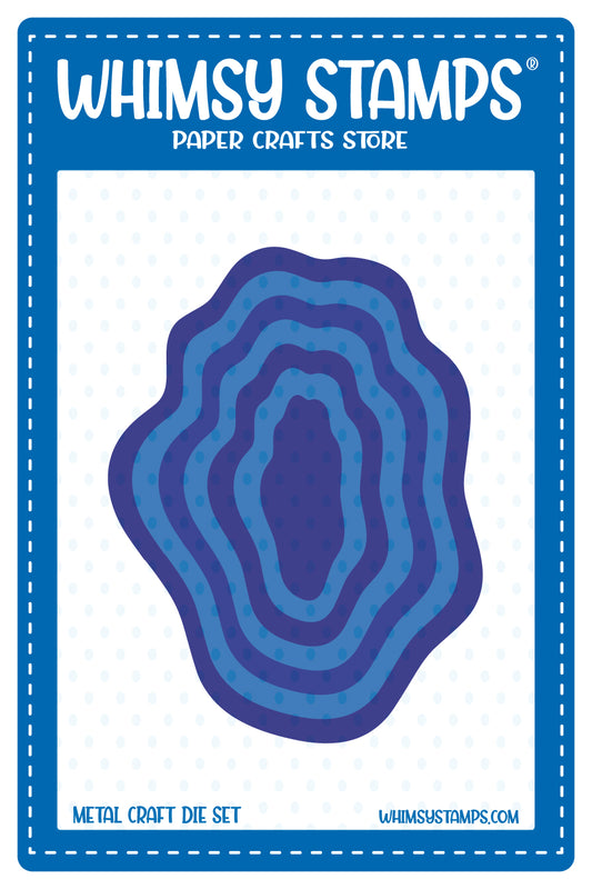 Wavy Nested Frames Die Set - Whimsy Stamps