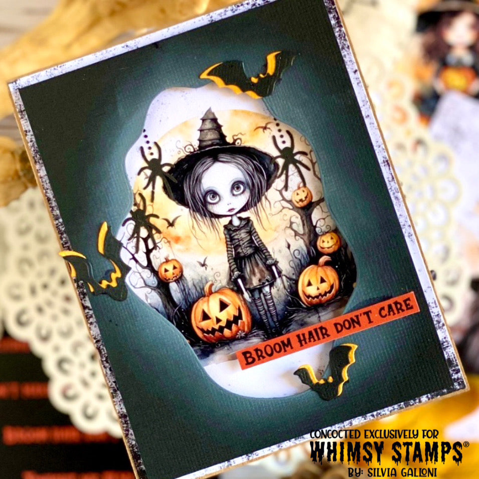 Quick Card Fronts - Lil Witches - Whimsy Stamps