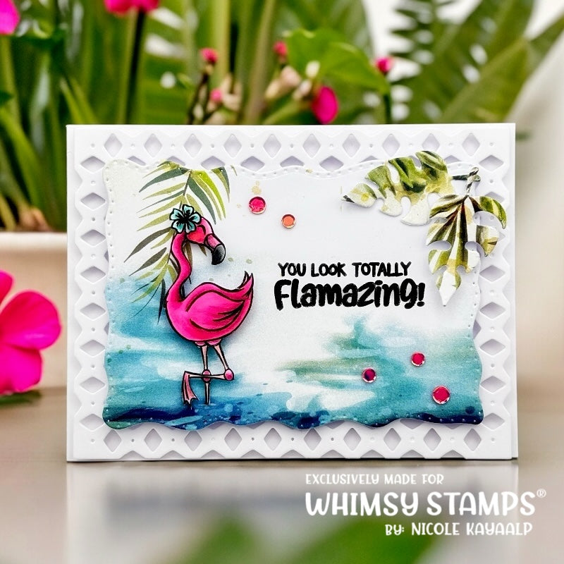 Flamingo Summer Clear Stamps - Whimsy Stamps
