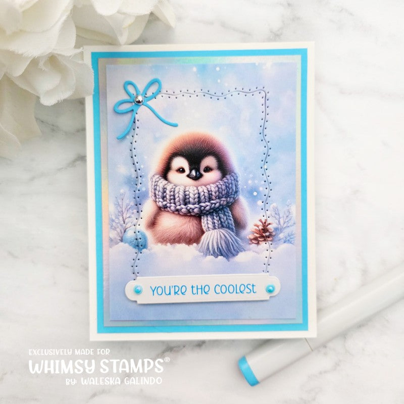 Wavy Pierced Rectangles Die Set - Whimsy Stamps