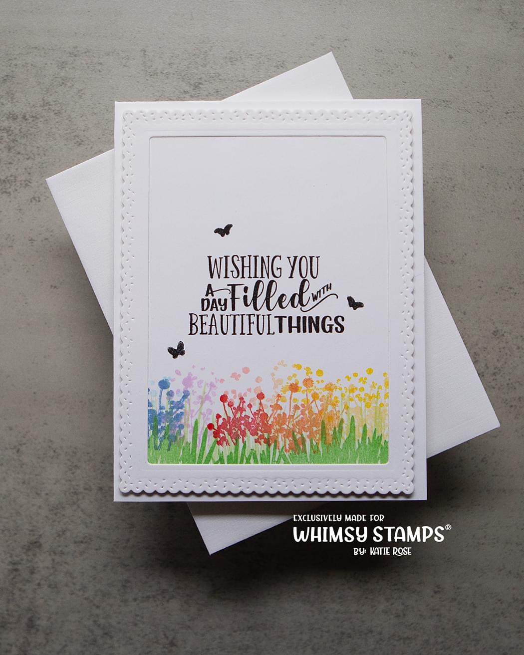 Wild Flower Grass Clear Stamps - Whimsy Stamps