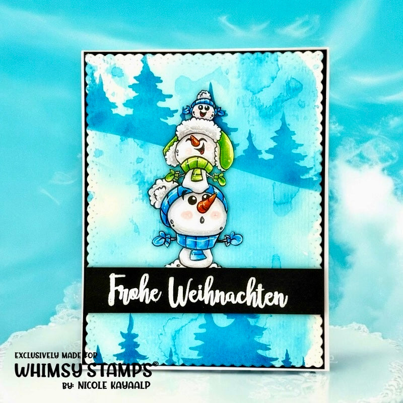 Merry Christmas Around the World Clear Stamps - Whimsy Stamps