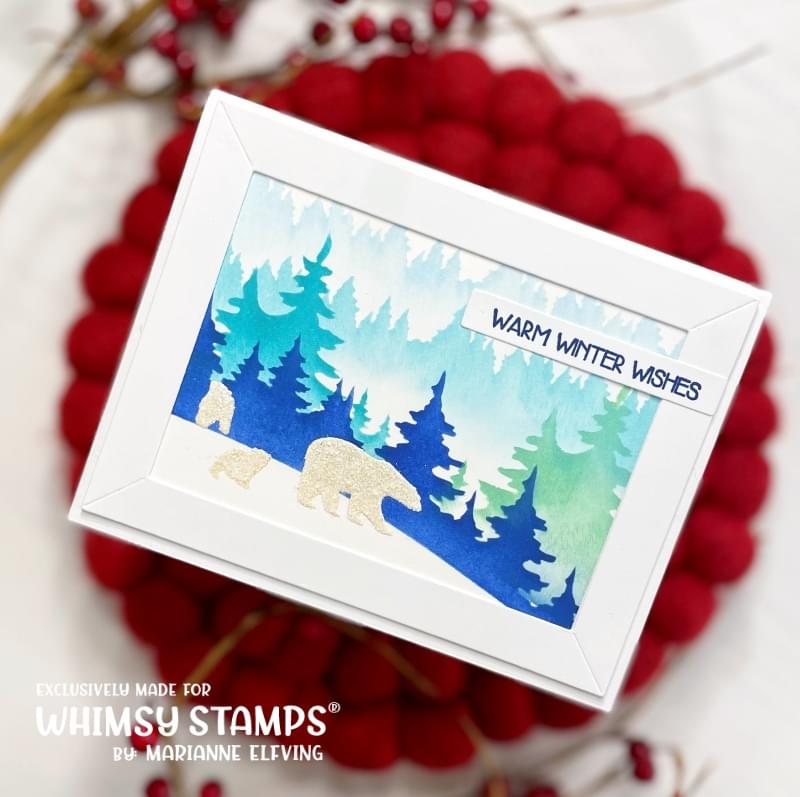 Winter Wonderland - 6x9 Stencil - Whimsy Stamps