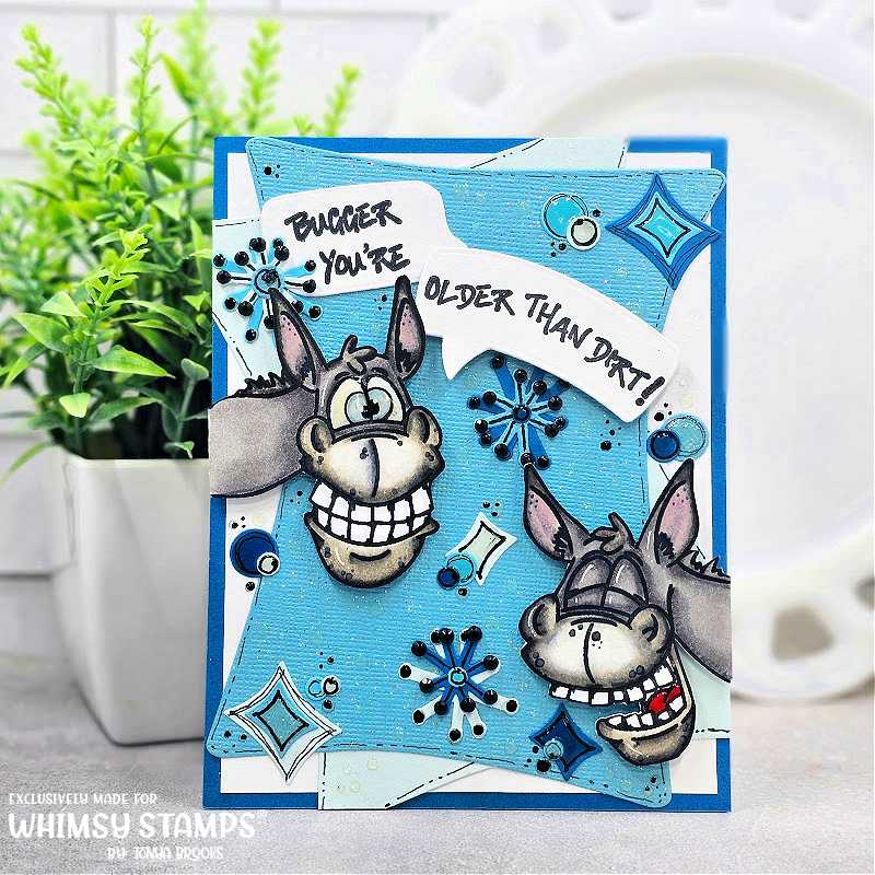 Wonky Donkey Clear Stamps - Whimsy Stamps