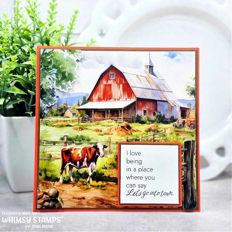 **NEW 6x6 Paper Pack - Country Farm - Whimsy Stamps