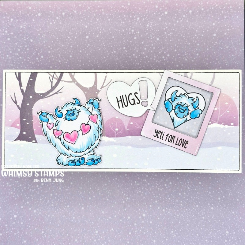 Yeti for Love Clear Stamps - Whimsy Stamps