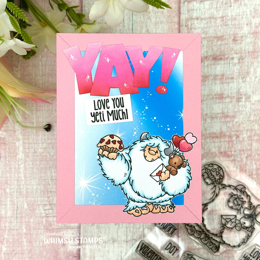 Yeti for Love Clear Stamps - Whimsy Stamps