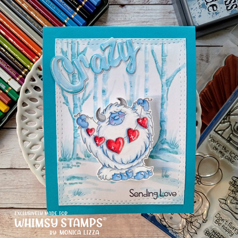 Yeti for Love Clear Stamps - Whimsy Stamps