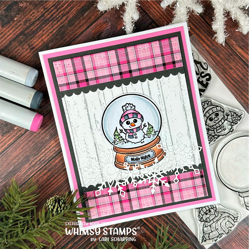 **NEW Winter Snowglobe Clear Stamps