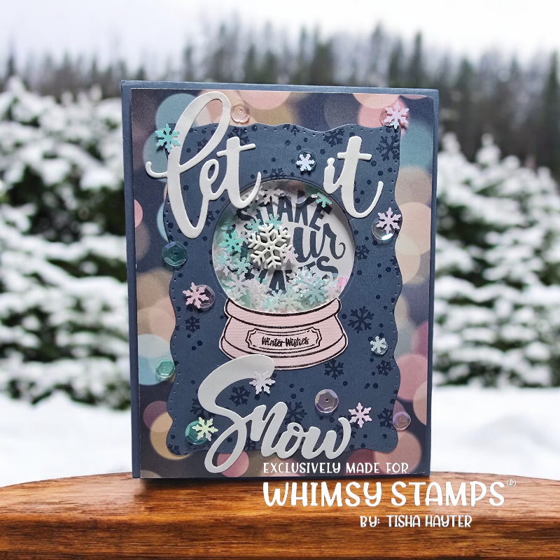 **NEW Winter Snowglobe Clear Stamps