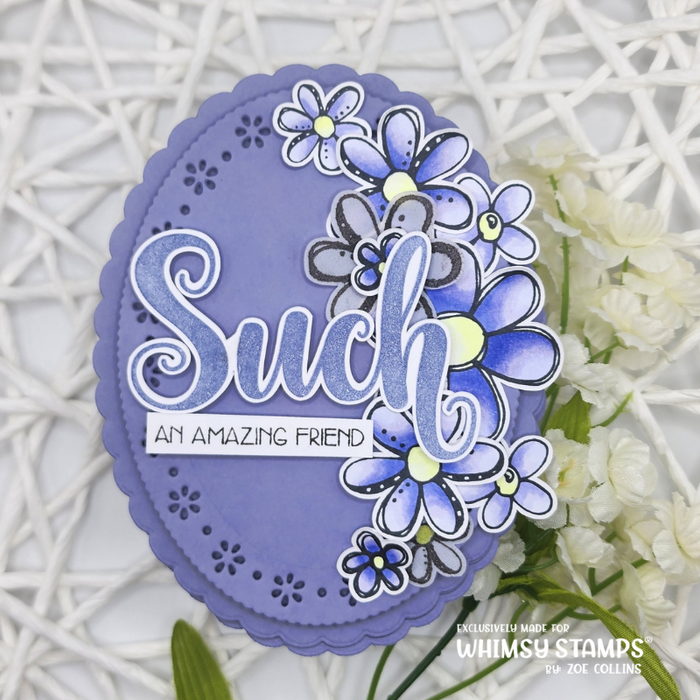 FaDoodle Flowers Clear Stamps - Whimsy Stamps