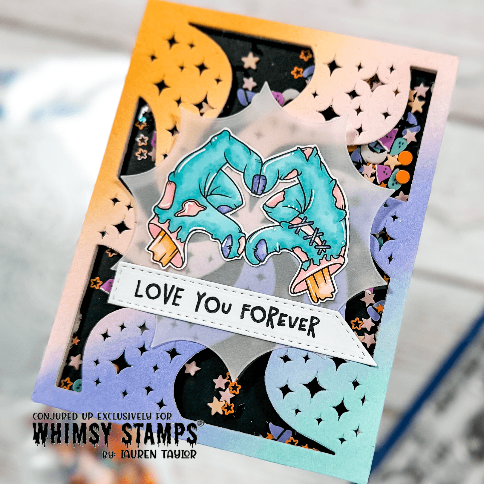 Zombie-Licious Clear Stamps - Whimsy Stamps