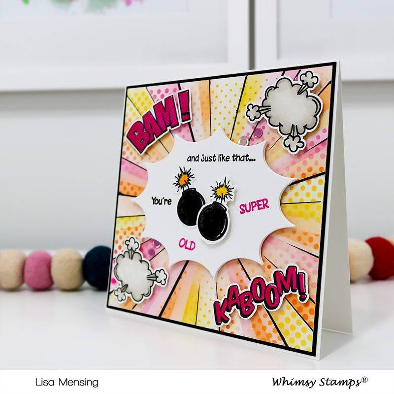 Comic Burst A2 Die - Whimsy Stamps