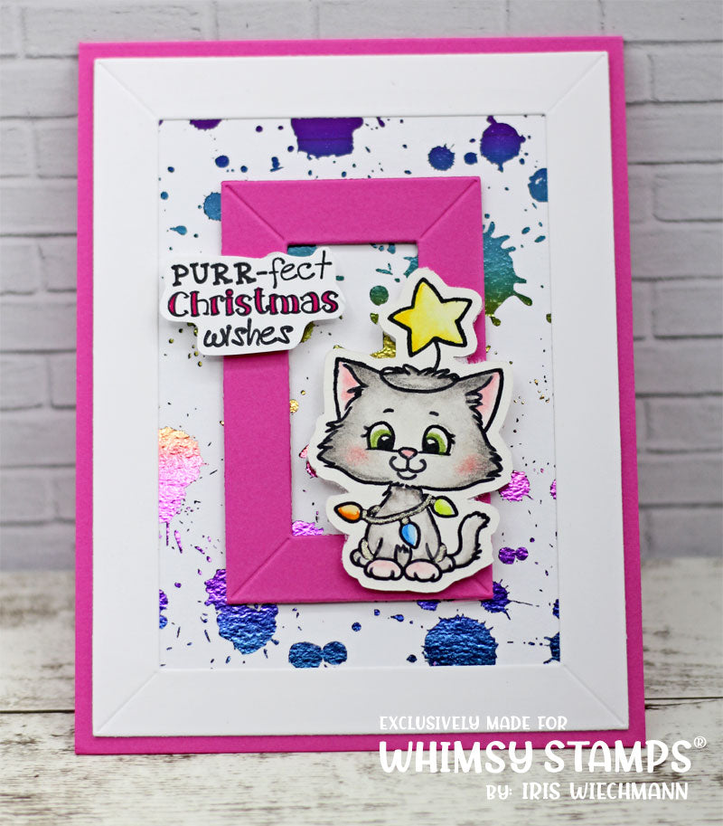 **NEW Cat Do Christmas Clear Stamps - Whimsy Stamps