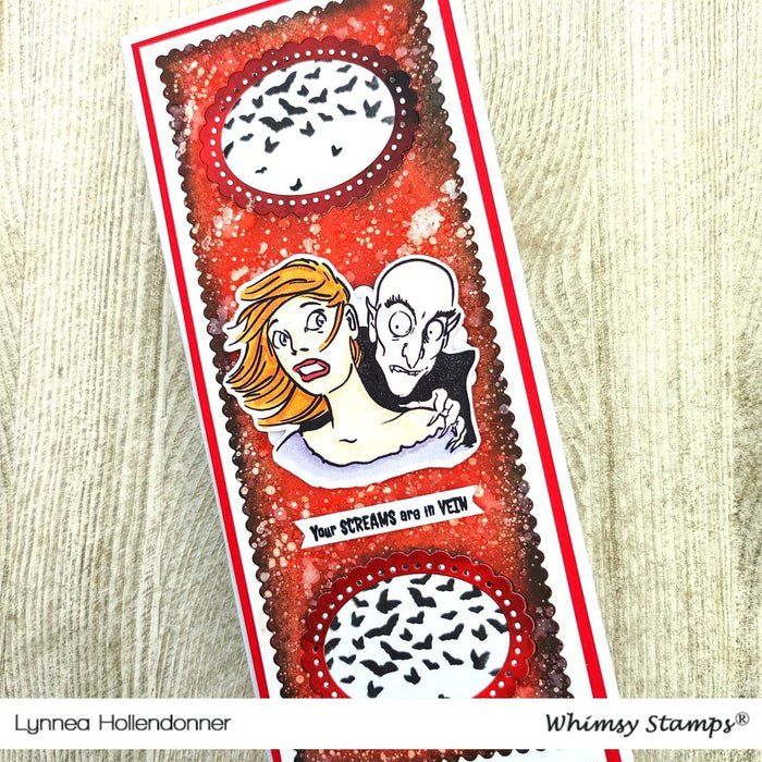 Screams in Vein Clear Stamps - Whimsy Stamps