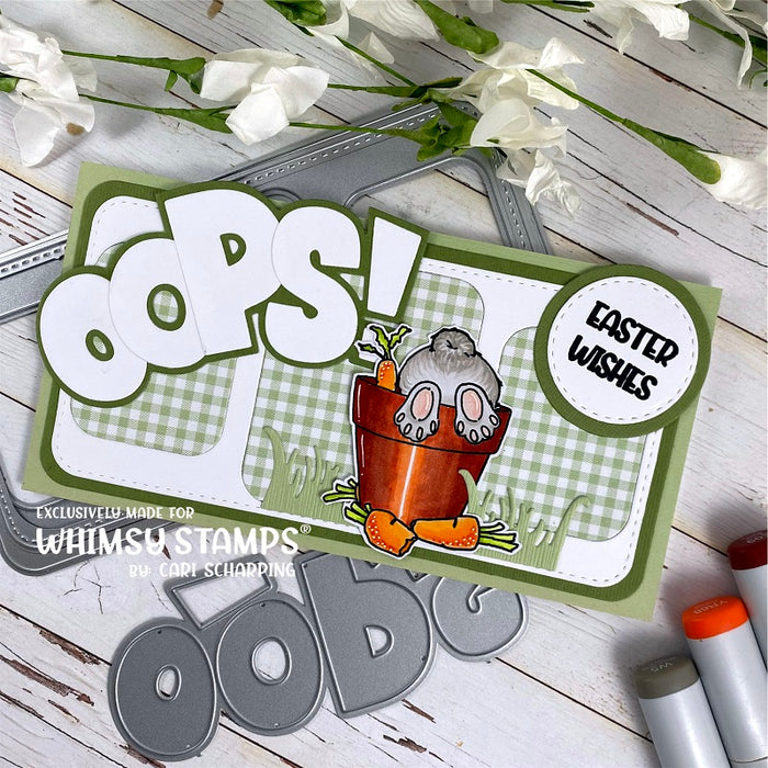 Oops Word and Shadow Die Set - Whimsy Stamps