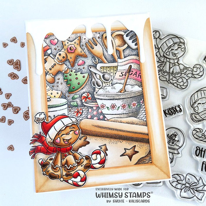 Holiday Treats Rubber Cling Stamp - Whimsy Stamps
