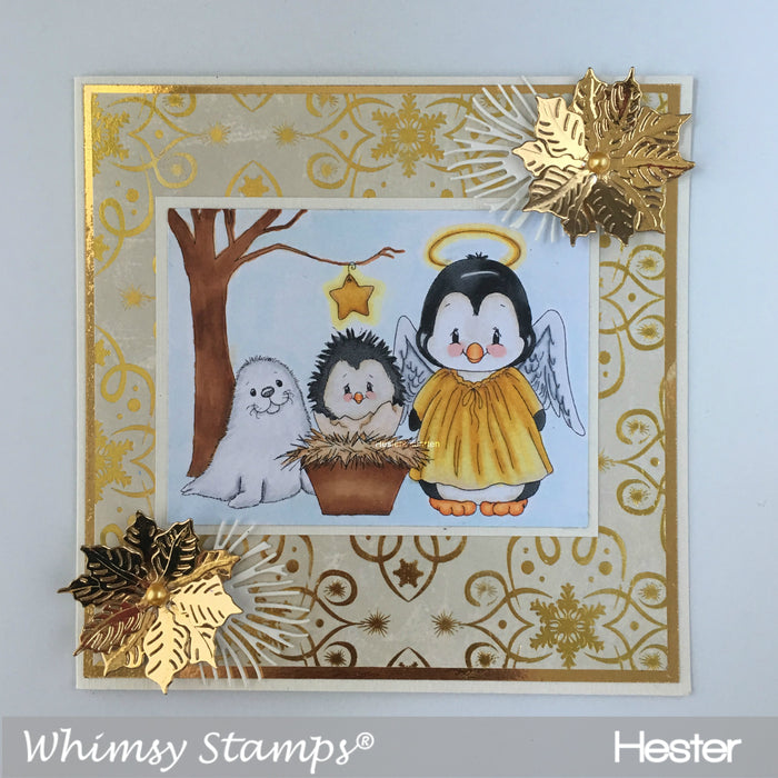 Penguin Nativity - Digital Stamp - Whimsy Stamps