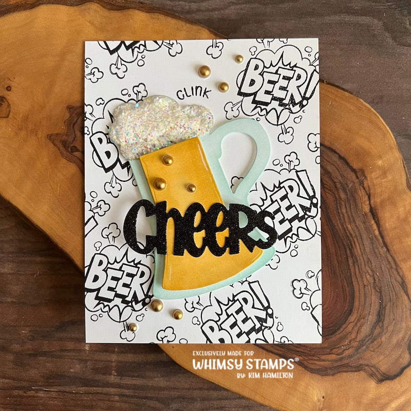 **NEW Cheers! Word Die Set - Whimsy Stamps