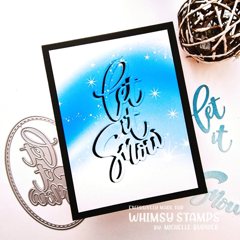 **NEW Let it Snow Die Set - Whimsy Stamps