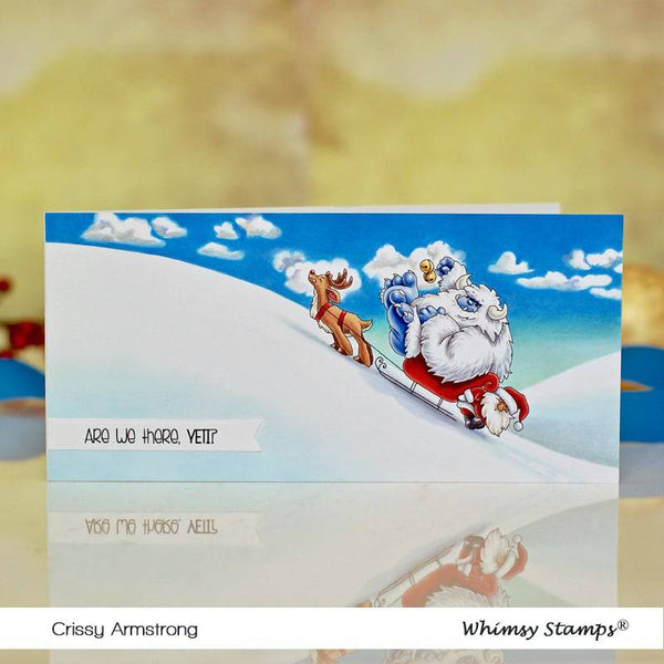 Yeti for Christmas Clear Stamps - Whimsy Stamps
