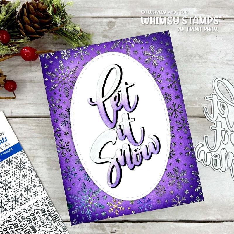 **NEW Let it Snow Die Set - Whimsy Stamps