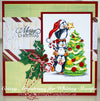 Christmas Moments Rubber Cling Stamp - Whimsy Stamps
