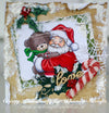 Santa and Teddy Portrait - Digital Stamp - Whimsy Stamps