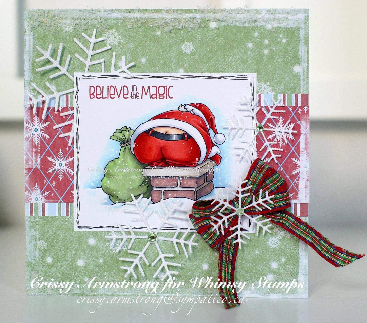 Tight Squeeze Santa - Digital Stamp - Whimsy Stamps