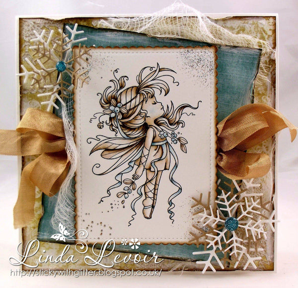 Mistletoe Fairy - Digital Stamp - Whimsy Stamps