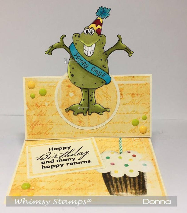 Froggie Hoppy Day 1 - Digital Stamp - Whimsy Stamps