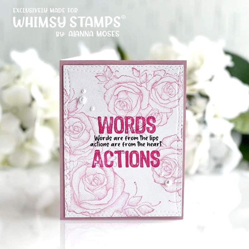 **NEW Actions Clear Stamps - Whimsy Stamps