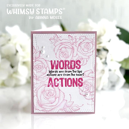 **NEW Actions Clear Stamps - Whimsy Stamps