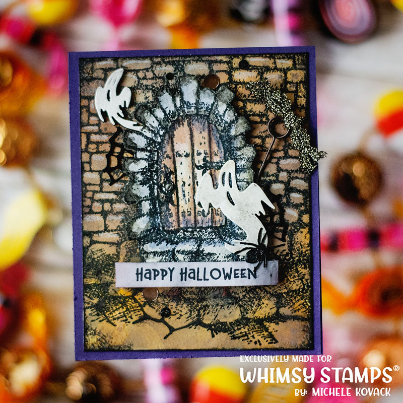 **NEW Dungeon Door Rubber Cling Stamp - Whimsy Stamps