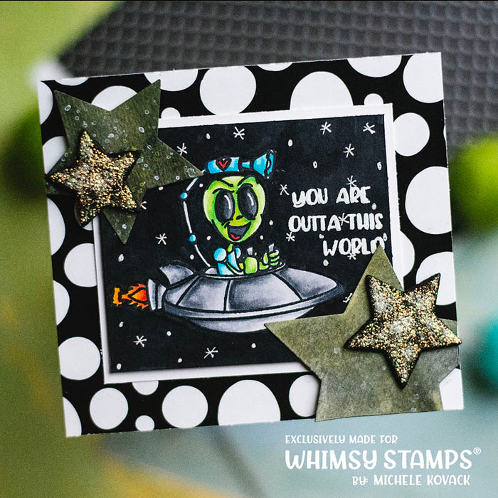 **NEW ExtraTerrestrial Clear Stamps - Whimsy Stamps