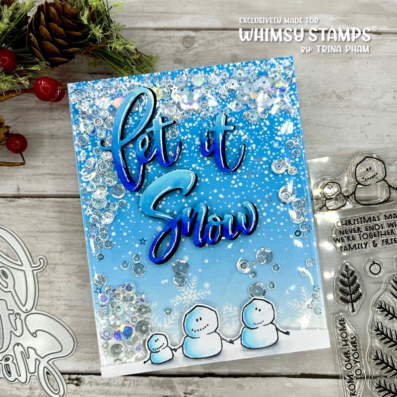 **NEW Snowball Family Clear Stamps - Whimsy Stamps