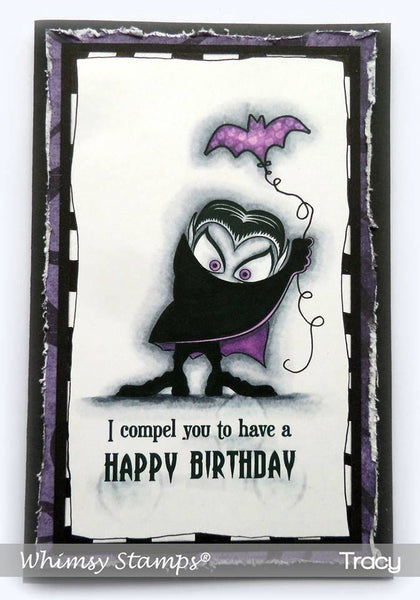 Dracula I Compel You Clear Stamps - Whimsy Stamps