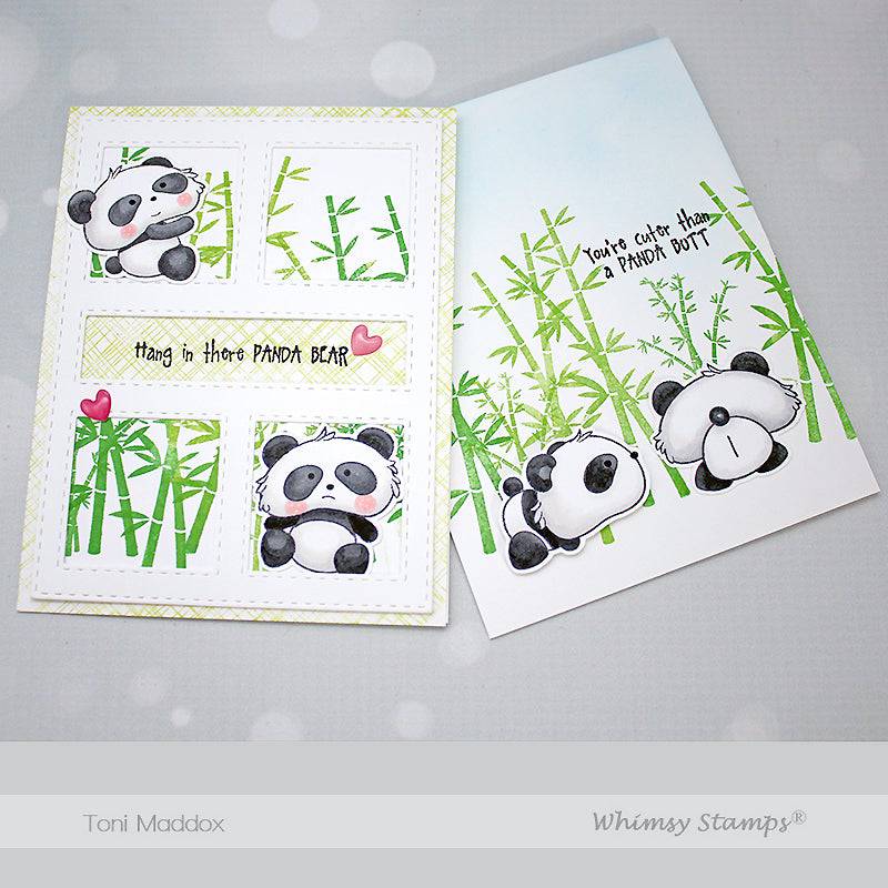 Panda Butt Clear Stamps - Whimsy Stamps